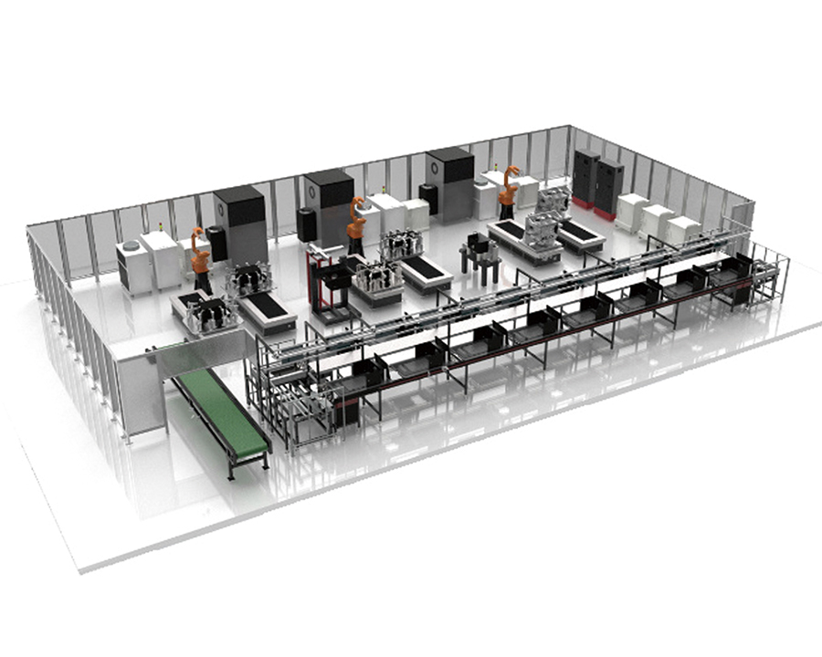 Linie de asamblare non-standard pentru electrocasnice